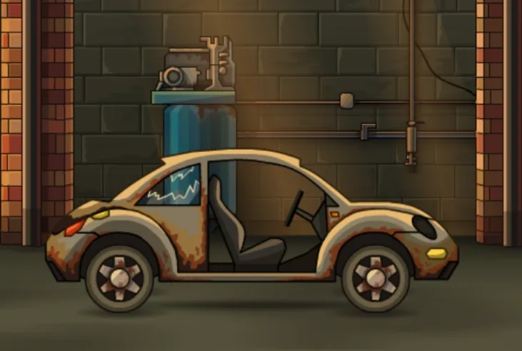 Small Hatchback и его прокачка в Earn to Die