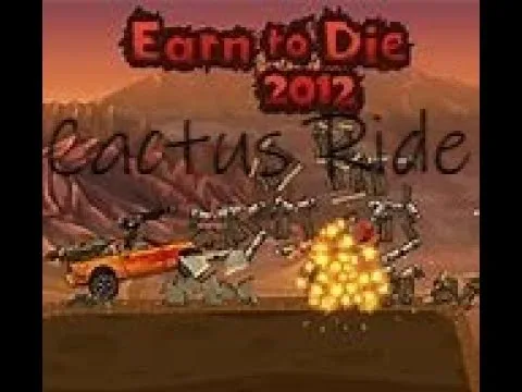 Cactus Ride — трасса с кактусами в Earn to Die